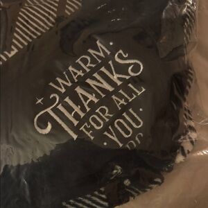 Black and White Striped Blanket